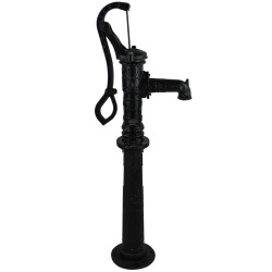 Pumpunjalusta Schwengelpumpe-käsipumpulle, musta valurauta, 23 x 67 cm, SN9308