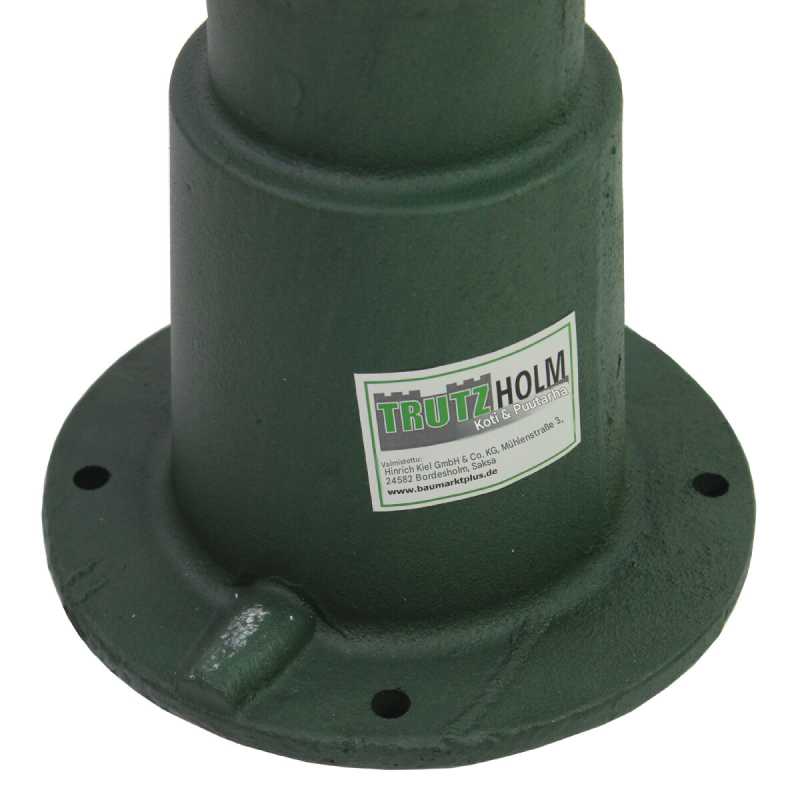 Pumpputeline Schwengelpumpelle, vihreä valurauta, 23 x 67 cm, ca. 13 kg, SN9306