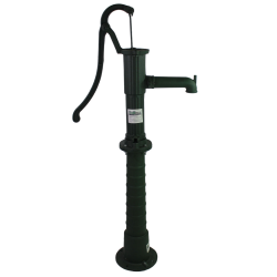 Pumpputeline Schwengelpumpelle, vihreä valurauta, 23 x 67 cm, ca. 13 kg, SN9306
