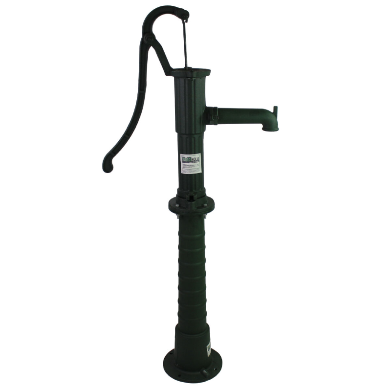 Pumpputeline Schwengelpumpelle, vihreä valurauta, 23 x 67 cm, ca. 13 kg, SN9306