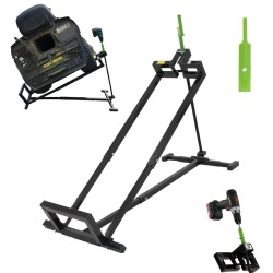Ruohonleikkurinostin 400 kg kokoontaittuva akkuruuvinväänninadapteri 11 78 cm kahdella käyttötavalla