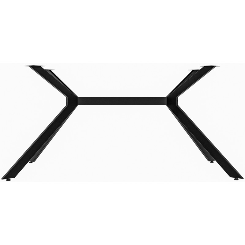 Cascada-pöydänjalat teolliseen tyyliin, kestävä teräsrunko, musta