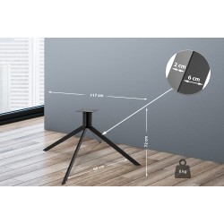 Teolliset Ladera-pöydänjalat mustaa terästä diy-projekteihin 100 kg