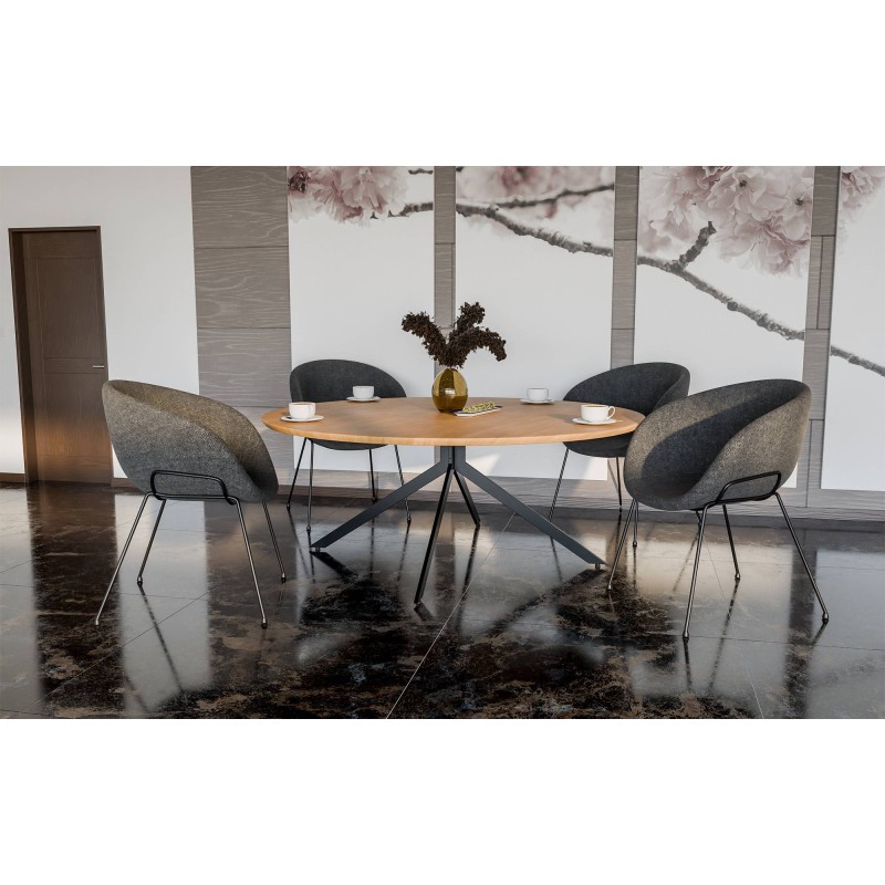 Teolliset Ladera-pöydänjalat mustaa terästä diy-projekteihin 100 kg