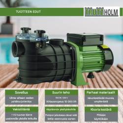 Uima-altaan suodatinpumppu 550 W 10.000 l/h tai 800 W 15.000 l/h