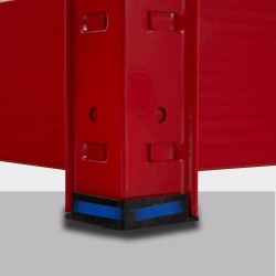 Järeä metallihylly 2,4 tonnin kantokyvyllä säädettävillä tasoilla