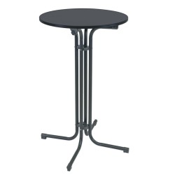 Taittuva baaripöytä 70 cm 110 cm teräs MDF antrasiitti