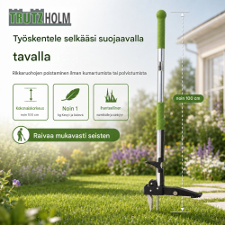 Rikkaruohonpoistin 100 cm, 4 tartuntakynttä, puutarhaan