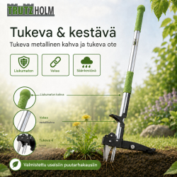 Rikkaruohonpoistin 100 cm, 4 tartuntakynttä, puutarhaan