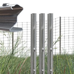 20 x Z profiilinen aidantolppa 200 cm sinkitty teräs 1 5 mm meistetyt koukut