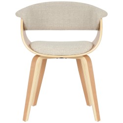 Moderni Bruce-kankainen ruokapöydän tuolipari puisella rungolla