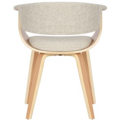 Moderni Bruce-kankainen ruokapöydän tuolipari puisella rungolla