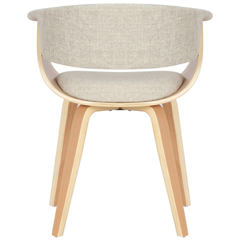 Moderni Bruce-kankainen ruokapöydän tuolipari puisella rungolla