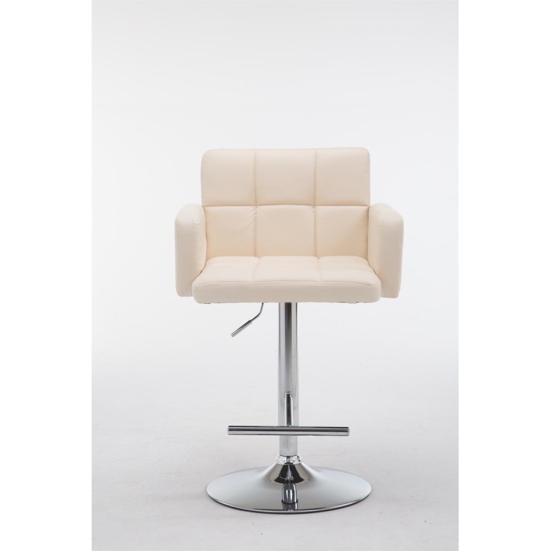 Los Angeles säädettävä baarijakkara keinonahalla ja jalkatuella