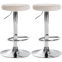 2 kpl samettinen Ponte-baarituoli säädettävä pyörivä keittiöjakkara