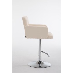 Los Angeles säädettävä baarijakkara keinonahalla ja jalkatuella