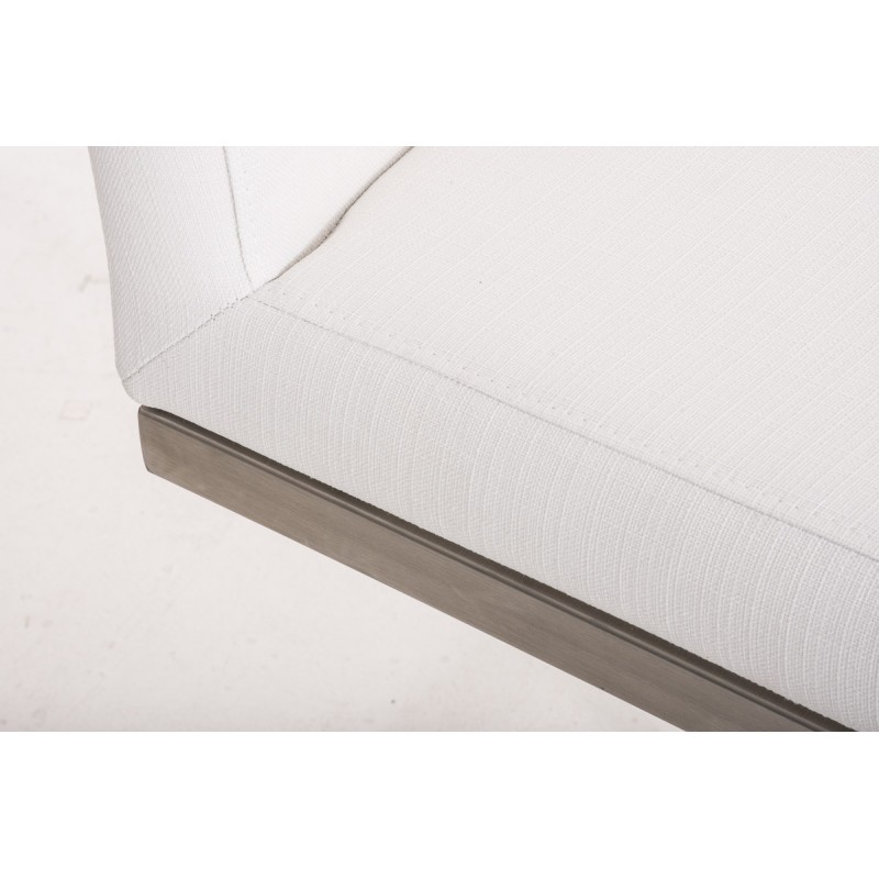 Tyylikäs ja mukava baarijakkara ruostumattomasta teräksestä selkänojalla