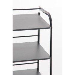 Lääkintävaunu valkoinen kolmitasoinen kestävä liikuteltava 60kg kuormituksella