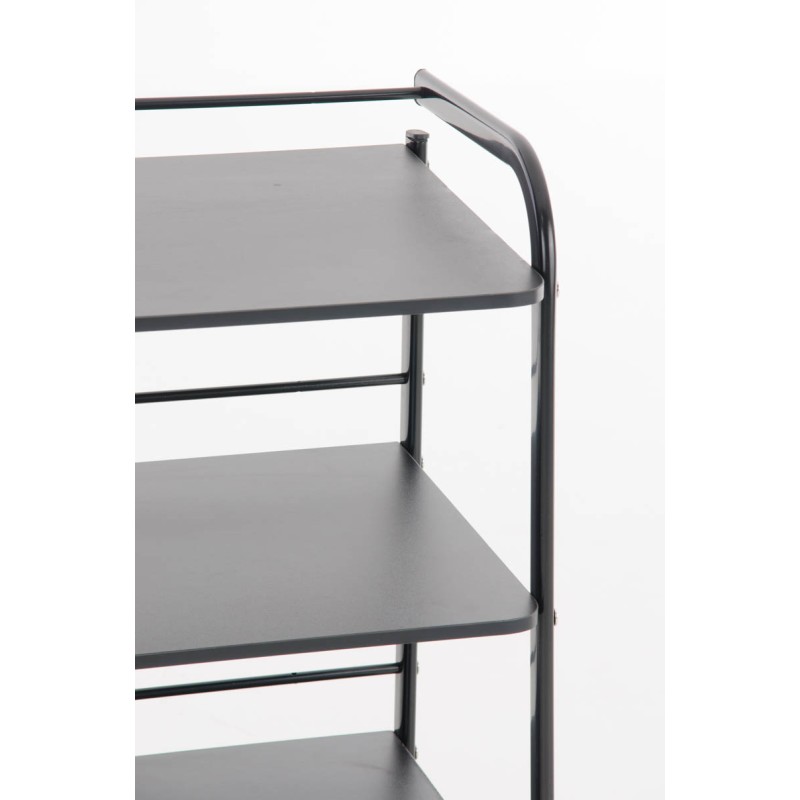 Lääkintävaunu valkoinen kolmitasoinen kestävä liikuteltava 60kg kuormituksella