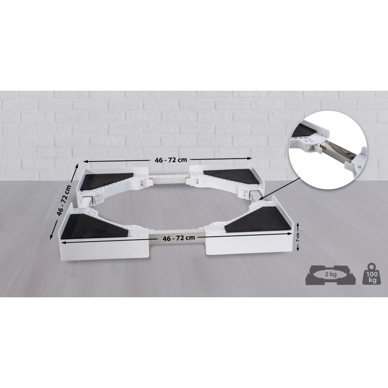 Säädettävä pesukone-kuivausrumpu yhdyskehys kiristyshihnalla ja suojilla