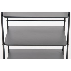 Lääkintävaunu valkoinen kolmitasoinen kestävä liikuteltava 60kg kuormituksella