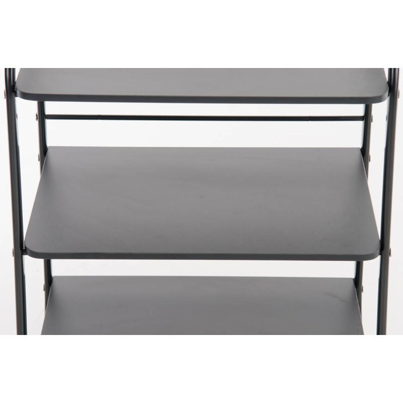 Lääkintävaunu valkoinen kolmitasoinen kestävä liikuteltava 60kg kuormituksella