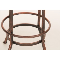 Tyylikäs säädettävä baarijakkara puuistuimella ja metallijalustalla