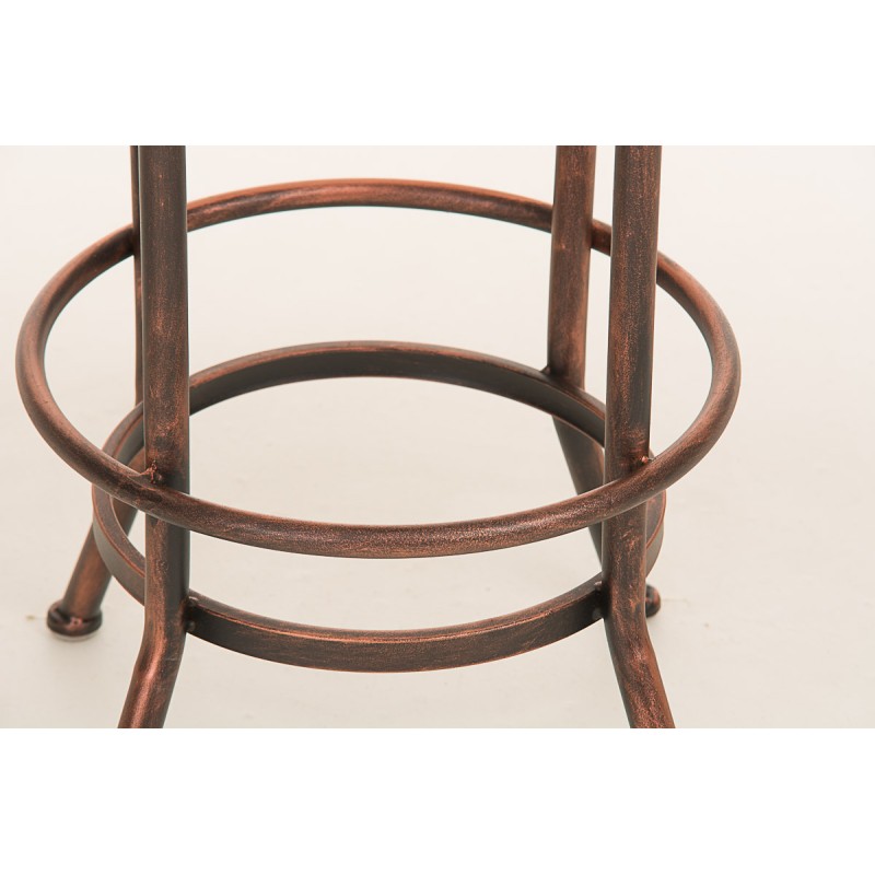 Tyylikäs säädettävä baarijakkara puuistuimella ja metallijalustalla