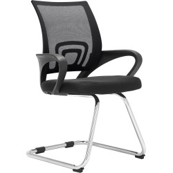 Eureka ergonominen keinuva vierailutuoli pehmustetulla istuimella ja verkkoselkänojalla