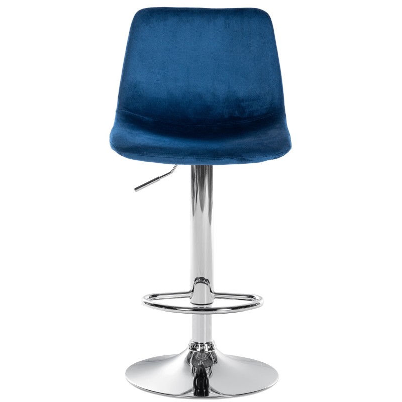 Moderni samettinen baarijakkara Divo säädettävällä korkeudella, 2 kpl