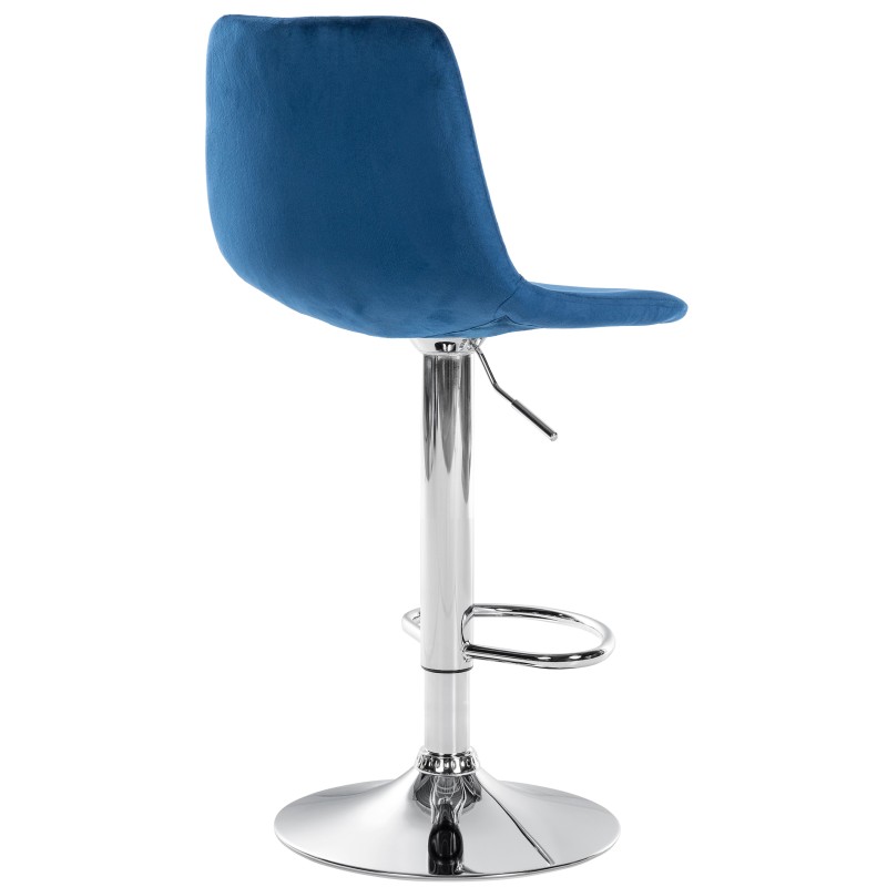 Moderni samettinen baarijakkara Divo säädettävällä korkeudella, 2 kpl