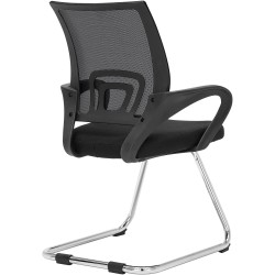 Eureka ergonominen keinuva vierailutuoli pehmustetulla istuimella ja verkkoselkänojalla