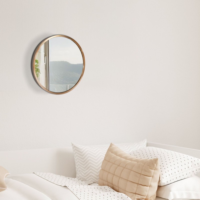 Pyöreä seinäpeili ohuella kehyksellä neljässä koossa