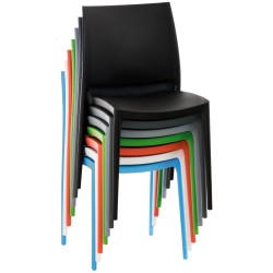 Meton-tuoli pinottava ulko- ja sisäkäyttöön UV-kestävä muovituoli