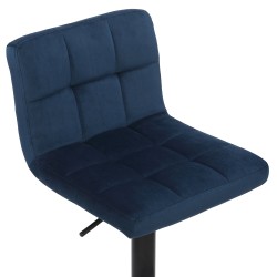 Moderni samettinen baarijakkara Feni 4 kpl säädettävä korkeus