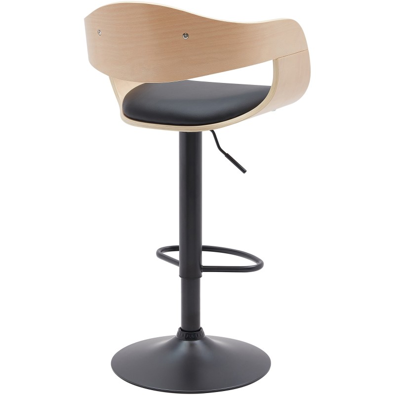 Tyylikäs Kingston-baarijakkara puuistuimella ja korkeussäädöllä, 2 kpl