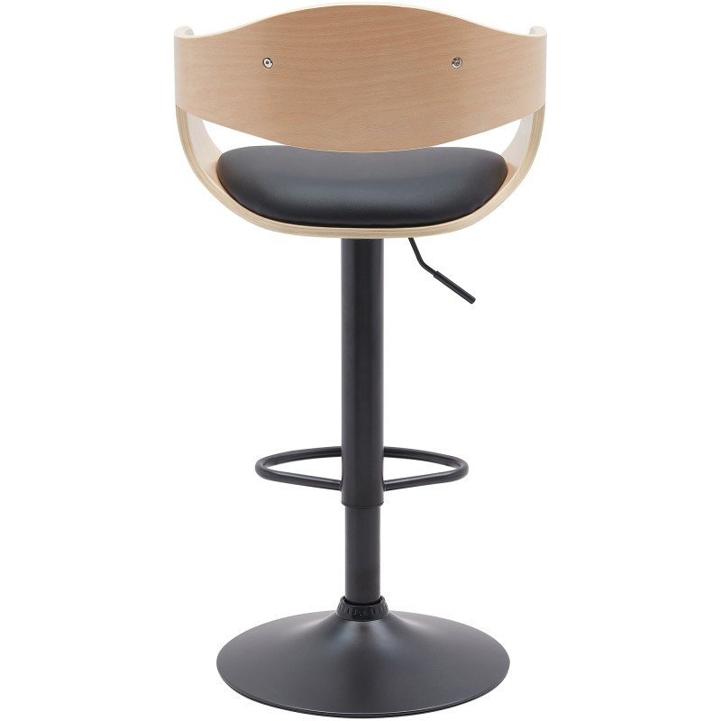 Tyylikäs Kingston-baarijakkara puuistuimella ja korkeussäädöllä, 2 kpl