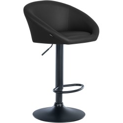 Davie säädettävä baarijakkara keinonahkaa pyörivällä istuimella