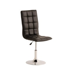 Moderni säädettävä ruokailutuoli keinonahkaistuimella ja korkealla selkänojalla