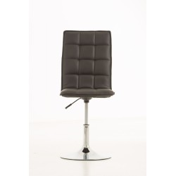 Moderni säädettävä ruokailutuoli keinonahkaistuimella ja korkealla selkänojalla