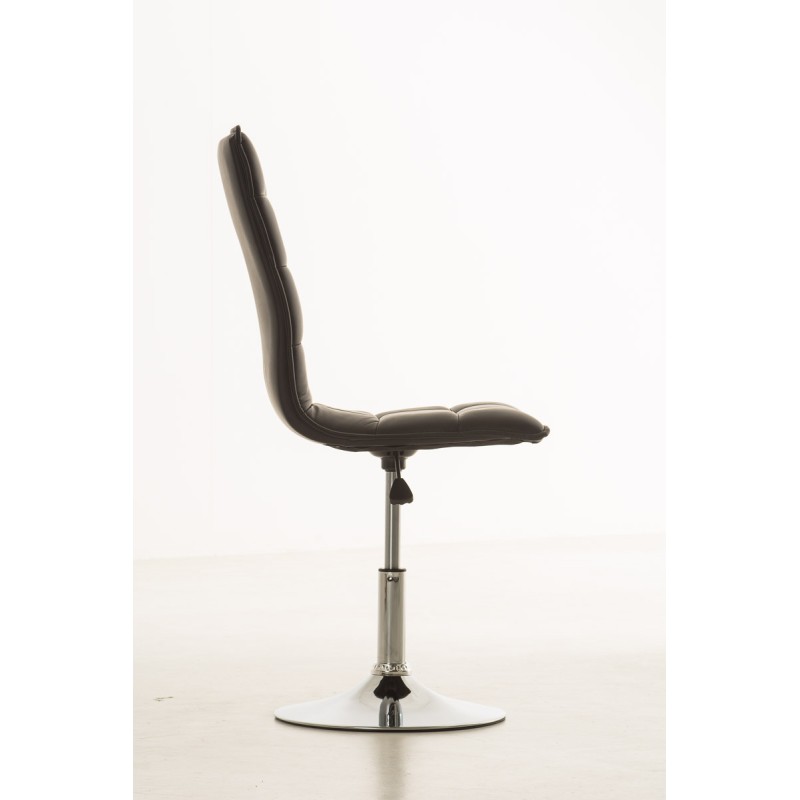 Moderni säädettävä ruokailutuoli keinonahkaistuimella ja korkealla selkänojalla