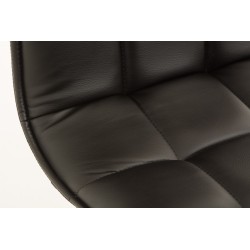 Moderni säädettävä ruokailutuoli keinonahkaistuimella ja korkealla selkänojalla