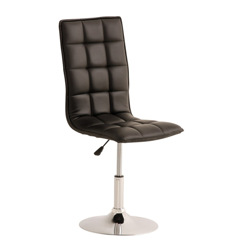 Moderni säädettävä ruokailutuoli keinonahkaistuimella ja korkealla selkänojalla