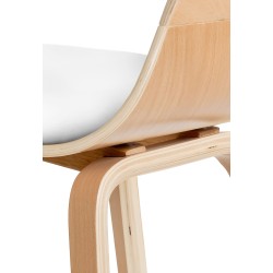 Kingston tyylikäs vierailutuoli keinonahalla mukava ja helppohoitoinen