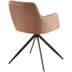 Olema samettinen ruokapöydän tuoli kääntyvällä istuimella