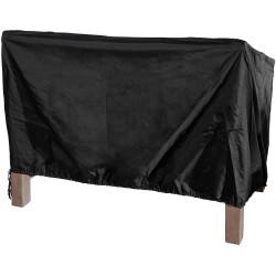 Vedenkestävä puutarhapenkin suojapeite 120 cm musta Oxford-kangas