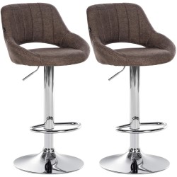 2 kpl Milet-baarijakkarat kankaalla säädettävä korkeus pyörivä