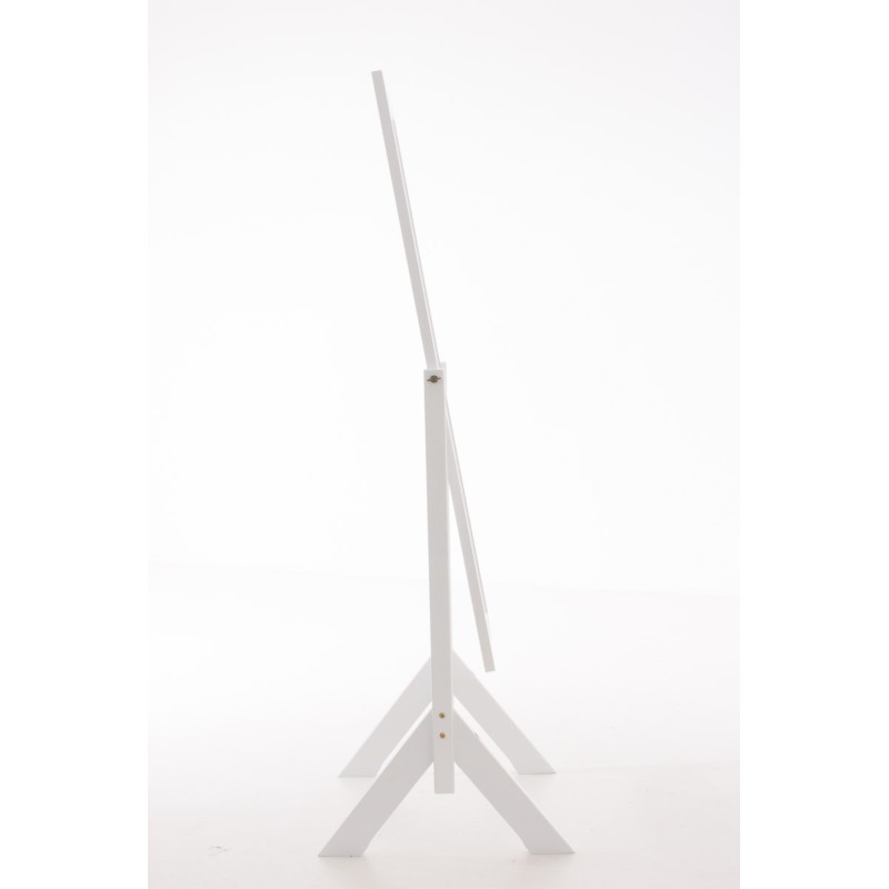 Puinen seisova peili antiikkisävyillä ja metallisilla renkailla 153 cm