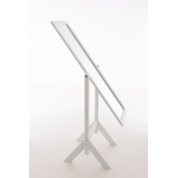 Puinen seisova peili antiikkisävyillä ja metallisilla renkailla 153 cm