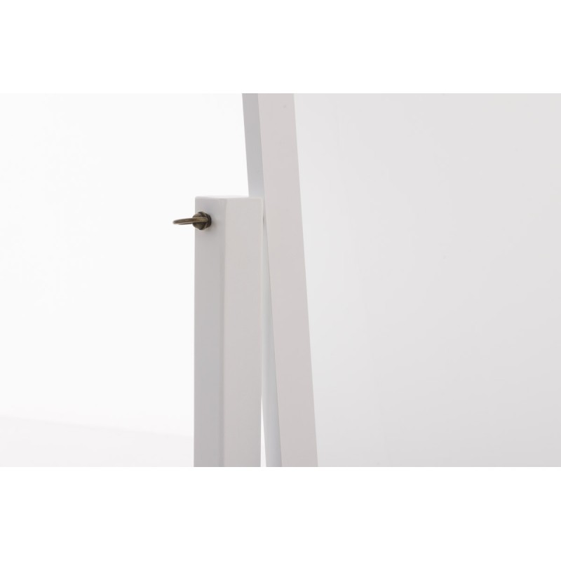 Puinen seisova peili antiikkisävyillä ja metallisilla renkailla 153 cm